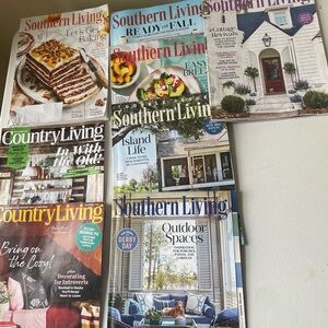 Southern Living and Country Living Magazine Bundle 8